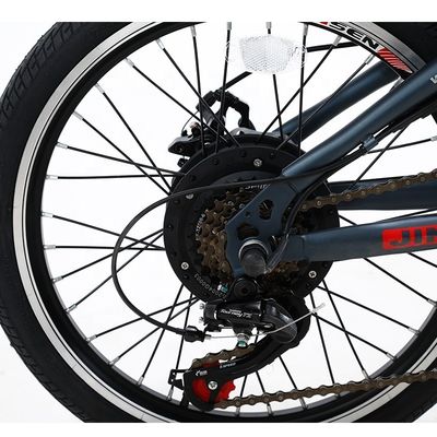 20 Zoll klappbares Elektrofahrrad 36v 6 SPEED abnehmbare Lithiumbatterie für das Radfahren im Freien
