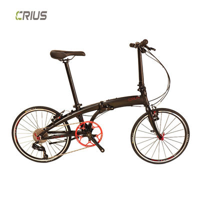 20-Zoll-Faltfahrrad mit 9 Schnellgetrieben und tragbarem Design aus Legierungsmaterial