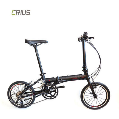 16-Zoll-Faltfahrrad mit Microshift R9 Rücken-Derailleur und Xunjie 9s 11-28T Kassette