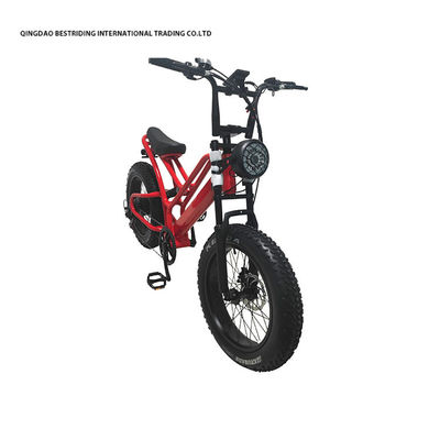 Mechanische Scheibenbremse Elektrofahrrad 48v 500w Motor E-Bike 2 Rad 20 Zoll Fettreifen