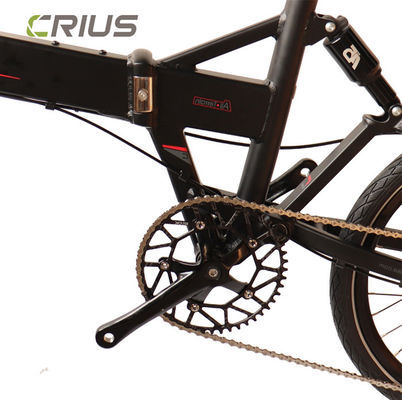 20-Zoll-Faltfahrrad mit 9-Geschwindigkeit und Scheibenbremse Top-Performance Leichtgewicht-Fahrrad