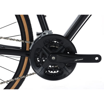 27 Geschwindigkeiten Konstruktionsgeschwindigkeit Erwachsene 700 * 35C Flat Bar Road Bike mit anpassbarer Legierungsgabel