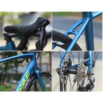 700C Hard Frame Road Bike 18 Geschwindigkeit Aluminiumlegierung Rahmen Material 10,5 kg Gewicht