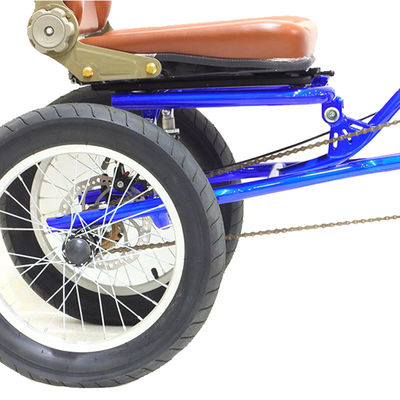 16 Zoll-Flugrad 18T Geschwindigkeiten Lokal Einzelgeschwindigkeit 3-Rad-Ladenträger Rickshaw-Pedal Dreirad