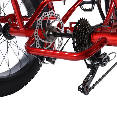 Vorder 24 Hinter 20 Schneedeckel Elektro Dreirad mit SHIMANO Rück 7-Gang und 48V15A Batterie