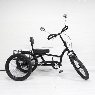 High Carbon Steel Frame 7 Geschwindigkeiten Cargo Trike mit 24 Zoll dicken Aluminium-Legierungsrädern