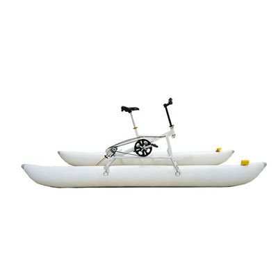Resort Hotel Wasserspielgeräte Alloy Pedal Bike Schwimmende aufblasbare Wasserrad