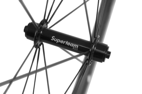 Superteam 38mm Straßenradset mit V-Bremssystem und R13 Black Hub Elbow