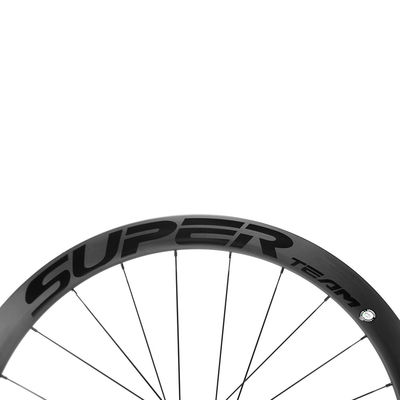 Superteam Rohrlos Tubular 25mm Fahrradfelgen Kohlenstofffaser Radset für Road Bike