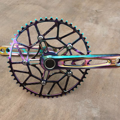 Litepro Plus Fahrradkurbel 54T 170mm BCD 130mm Aluminiumlegierung Hohlkurbel von Crius