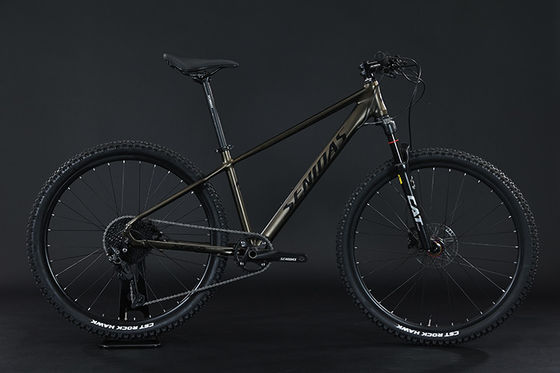Full Suspension Aluminium Mountainbike mit 27,5 Zoll Radgröße und Shimano Shifter