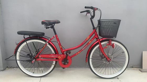 24-Zoll-Frauenrad mit Hinterhalter Elegantes Damenrad Bicicleta Urbana Femenina Klassiker Frauenrad