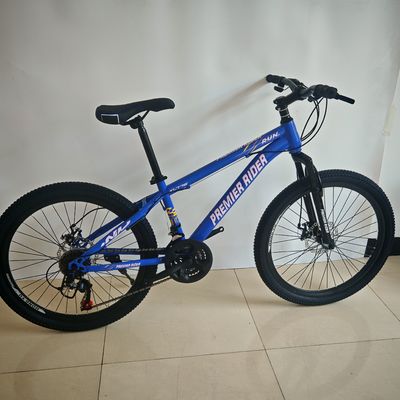 Günstiges 24-Zoll-Mountainbike mit 21 Gängen und Federung