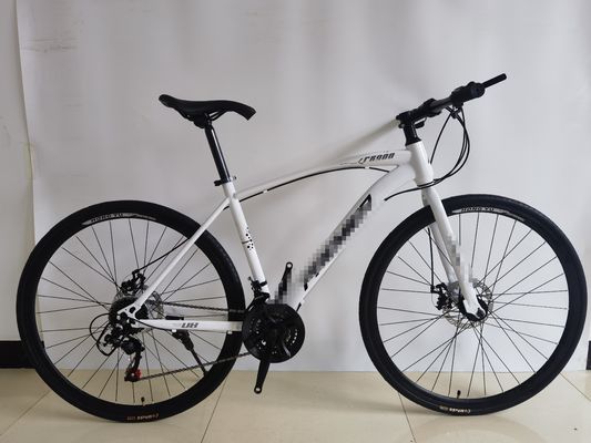 700C Hi-Ten Stahl Pendlerrad erschwinglich 700C Road Bike 700C Flat Bar Road Bike 21-Speed Männer/Frauen Road Bike