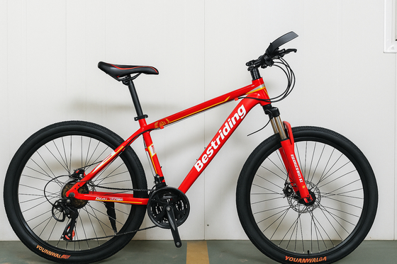 Günstiges 26-Zoll-Mountainbike mit 21 Gängen und Federung